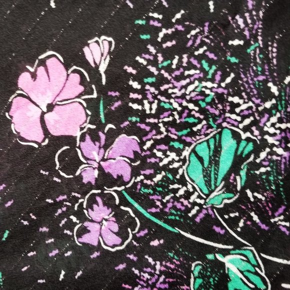 Refashioned Vtg Floral & Denim Maxiskirt (M/L) - Picture 6 of 8